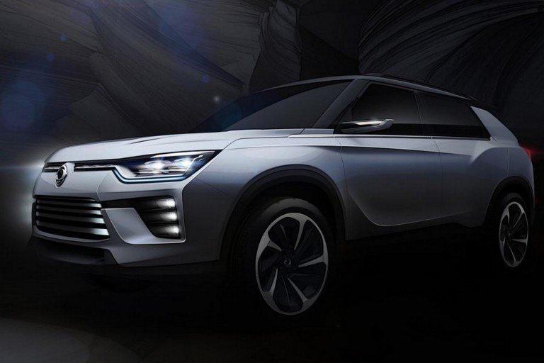 Ssangyong SIV-2 concept front three quarter teased