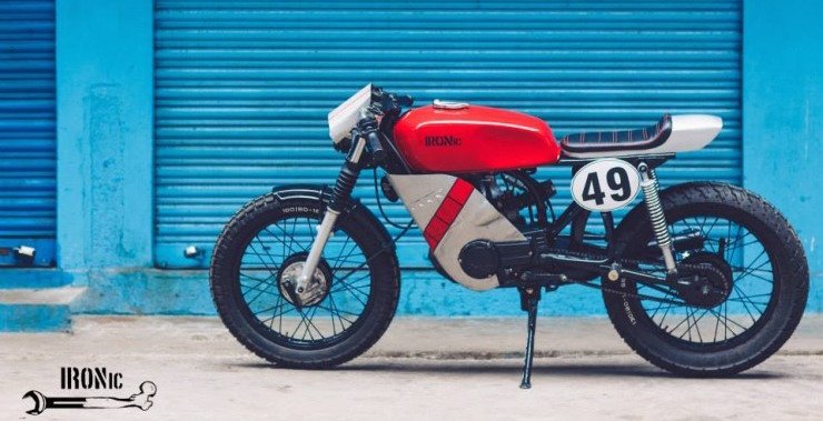 Yamaha Rx100 Modified As Cafe Racer By Ironic Engineering Localise