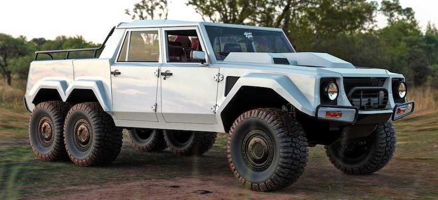Lamborghini LM002 6x6 Rendered As Rugged Off-Road People ...